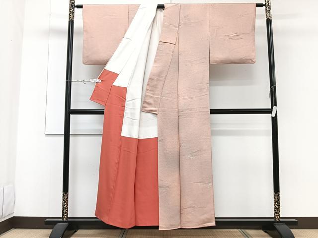 平和屋着物■上質な小紋 風景地紋 暈し染め 正絹 逸品 CABE9985xi