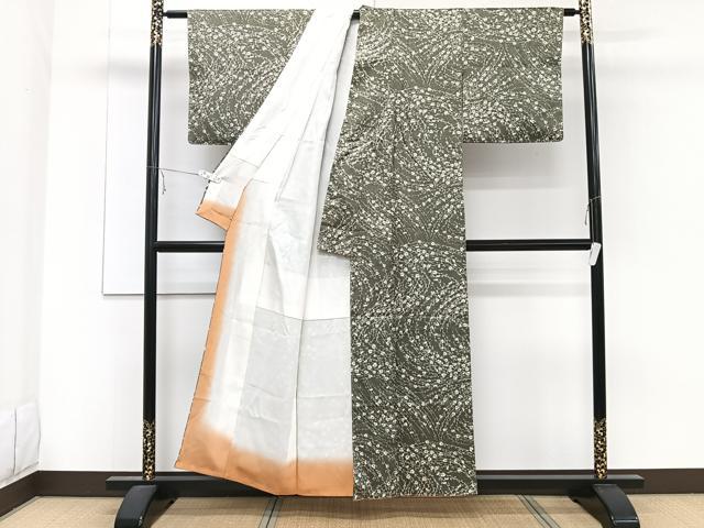 平和屋着物■上質な小紋 柳花文 正絹 逸品 未使用 CABE9991xi
