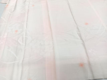 平和屋着物■長襦袢 袷 草花文 暈し染め 正絹 逸品 CABE9994xi
