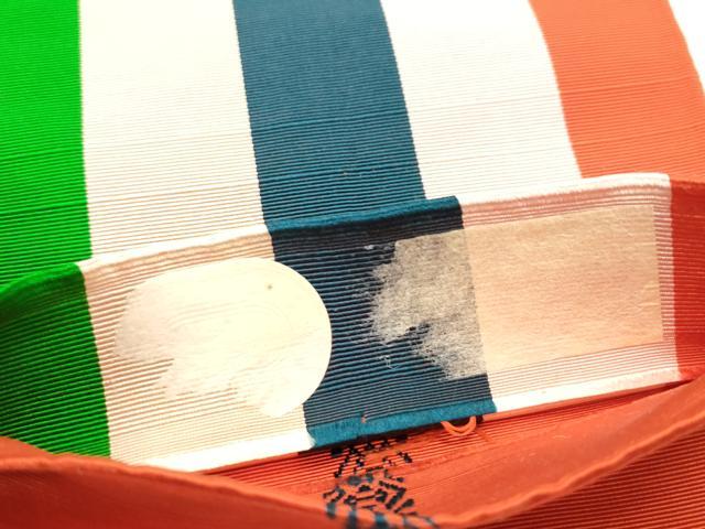 平和屋着物●本場筑前博多織　半幅帯　幾何学間道　正絹　逸品　CABF5358hy 平和屋着物○本場筑前博多織 半幅帯 幾何学間道 正絹 逸品 CABF5358hy