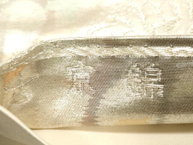 平和屋着物◎六通柄袋帯　古京錦　風景文　二重引箔　正絹　逸品　CABF0026vf