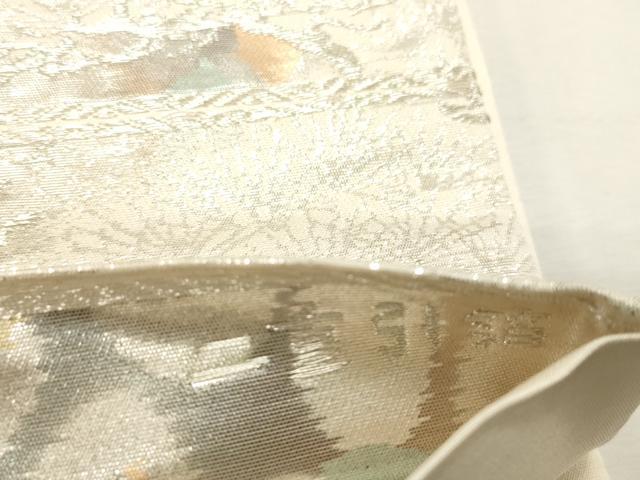 平和屋着物◎六通柄袋帯　古京錦　風景文　二重引箔　正絹　逸品　CABF0026vf