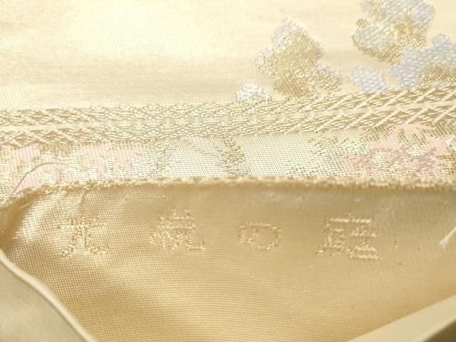平和屋着物◎六通柄袋帯　光悦の庭　二重箔錦　正絹　逸品　CABF0027vf