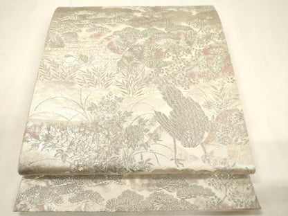 平和屋着物◎六通柄袋帯　彩京錦　プラチナ箔二重引　正絹　逸品　CABF0162ak