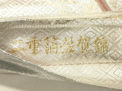 平和屋着物◎六通柄袋帯　唐織　二重箔佐賀錦　孔雀文　金銀糸　やまとオリジナル　正絹　逸品　CABF0191ak