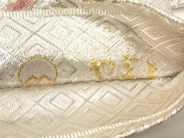 平和屋着物◎六通柄袋帯　唐織　二重箔佐賀錦　孔雀文　金銀糸　やまとオリジナル　正絹　逸品　CABF0191ak