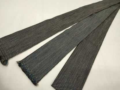平和屋着物●男性　本場筑前博多織　両面　角帯　吉祥文　正絹　逸品　CABF0239ak