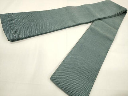 平和屋着物●男性　本場筑前博多織　角帯　霞文　正絹　逸品　CABF0242ak