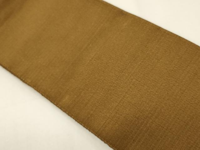 平和屋着物●男性　爪掻き本綴れ　角帯　香染色　正絹　逸品　CABF0263ak