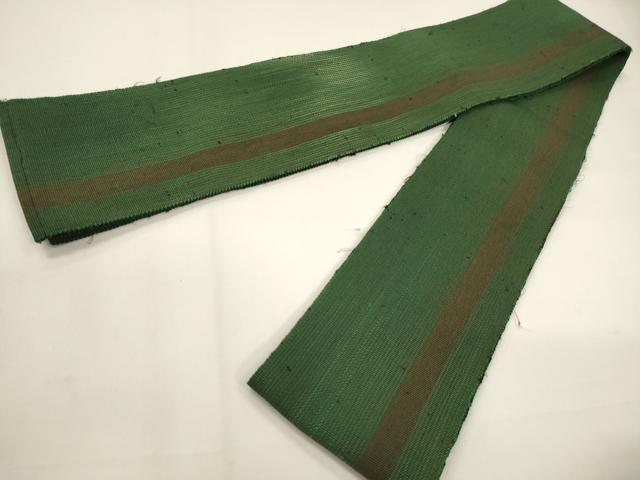 平和屋着物●男性　角帯　間道　正絹　逸品　CABF0290ak