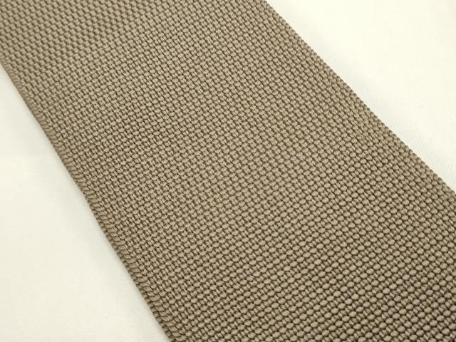 平和屋着物●男性　角帯　亜麻色　正絹　逸品　CABF0294ak