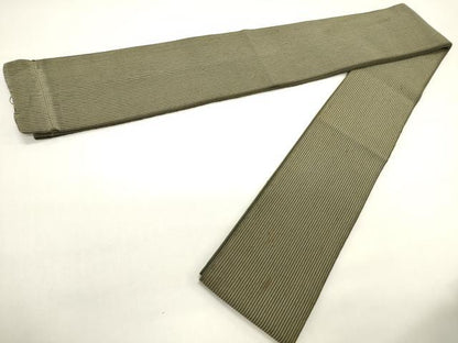 平和屋着物●男性　本場筑前博多織　角帯　縞　正絹　逸品　CABF0297ak