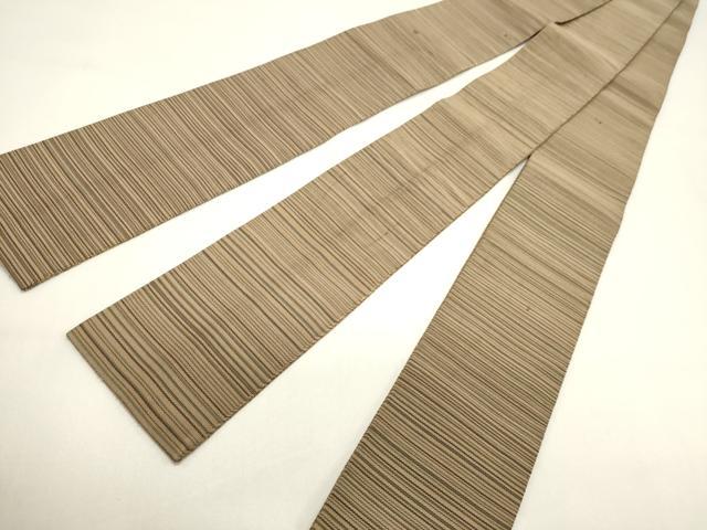 平和屋着物●男性　爪掻き本綴れ　角帯　横段文　正絹　逸品　CABF0304ak
