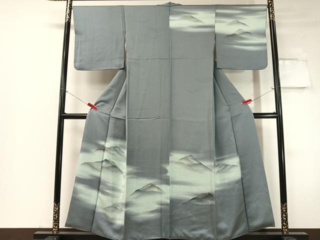 平和屋着物▼訪問着 遠山霞文 暈し染め 正絹 逸品 CABF0437vp
