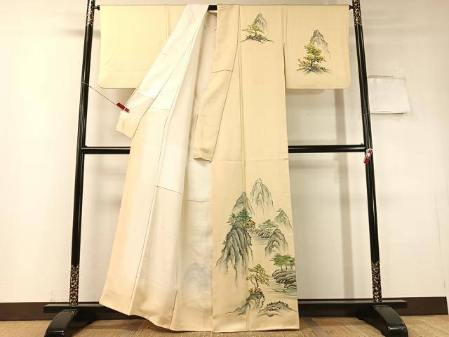 平和屋着物▽訪問着　単衣　風景文　正絹　逸品　DABD5455fe 楽天市場】平和屋着物▽訪問着 単衣 松文 金彩 正絹 逸品 DAAV3021du