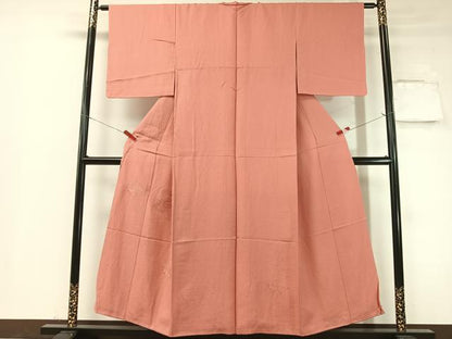 平和屋着物▼中国三大刺繍 スワトウ刺繍 総刺繍 無地絵羽訪問着 地紙風景文 甚三紅色 正絹 逸品 未使用 CABF0473vp