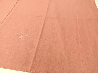 平和屋着物▼中国三大刺繍 スワトウ刺繍 総刺繍 無地絵羽訪問着 地紙風景文 甚三紅色 正絹 逸品 未使用 CABF0473vp