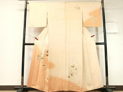 平和屋着物▼中国三大刺繍 相良刺繍 総刺繍 訪問着 切嵌更紗唐草文 暈し染め 正絹 逸品 CABF0481vp