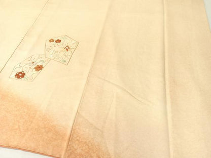 平和屋着物▼中国三大刺繍 相良刺繍 総刺繍 訪問着 切嵌更紗唐草文 暈し染め 正絹 逸品 CABF0481vp