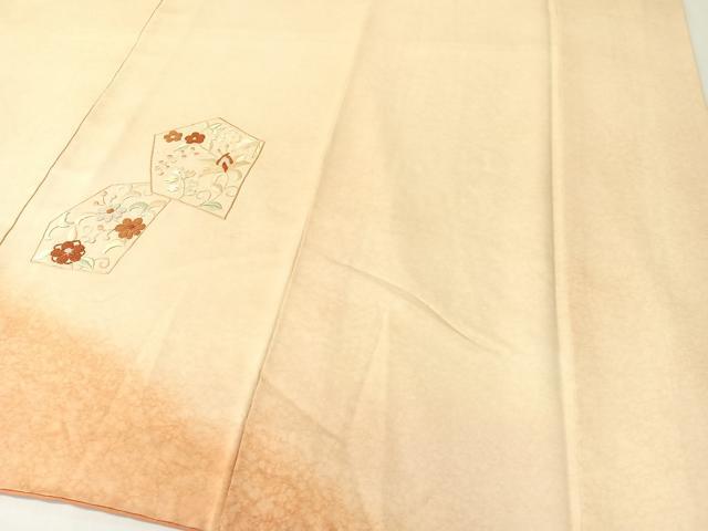 平和屋着物▼中国三大刺繍 相良刺繍 総刺繍 訪問着 切嵌更紗唐草文 暈し染め 正絹 逸品 CABF0481vp