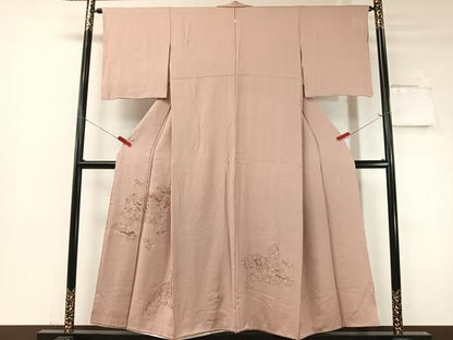 平和屋着物▼中国三大刺繍　蘇州刺繍　スワトウ相良刺繍　総刺繍　豪華色留袖　地紙更紗唐草文　正絹　逸品　CABF0493vp