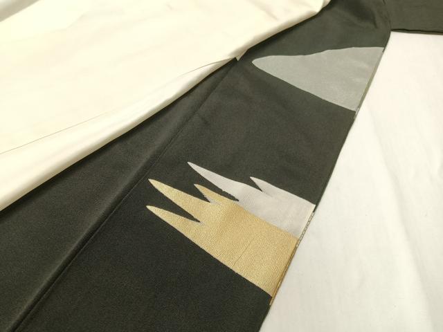 平和屋着物▼豪華黒留袖　刺繍　双鳥霞箔散らし　金銀彩　やまと誂製　正絹　逸品　CABF0517vp