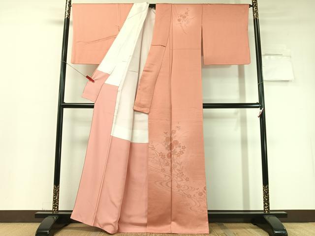 平和屋着物▼中国三大刺繍　スワトウ刺繍　総刺繍　訪問着　流水花文　暈し染め　正絹　逸品　CABF0528vp