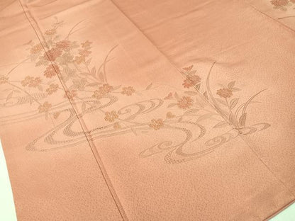 平和屋着物▼中国三大刺繍　スワトウ刺繍　総刺繍　訪問着　流水花文　暈し染め　正絹　逸品　CABF0528vp