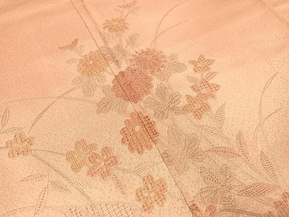 平和屋着物▼中国三大刺繍　スワトウ刺繍　総刺繍　訪問着　流水花文　暈し染め　正絹　逸品　CABF0528vp