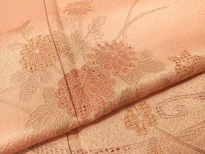 平和屋着物▼中国三大刺繍　スワトウ刺繍　総刺繍　訪問着　流水花文　暈し染め　正絹　逸品　CABF0528vp