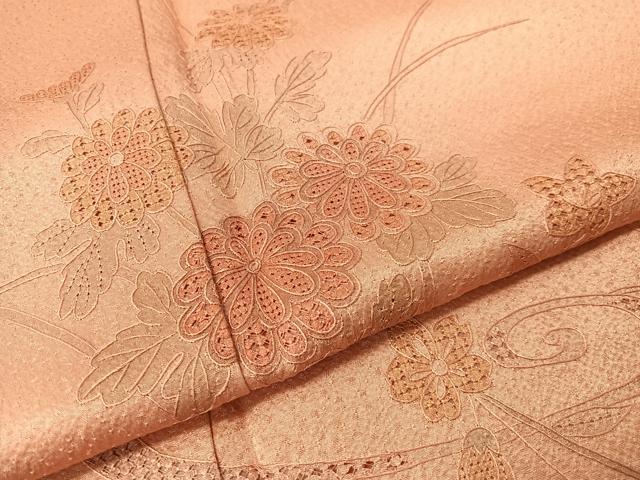 平和屋着物▼中国三大刺繍　スワトウ刺繍　総刺繍　訪問着　流水花文　暈し染め　正絹　逸品　CABF0528vp