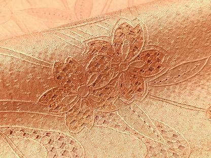 平和屋着物▼中国三大刺繍　スワトウ刺繍　総刺繍　訪問着　流水花文　暈し染め　正絹　逸品　CABF0528vp
