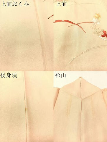 平和屋着物▼訪問着　総刺繍　雪芝花丸文　正絹　逸品　CABF0554vp
