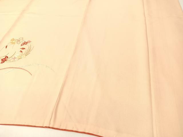 平和屋着物▼訪問着　総刺繍　雪芝花丸文　正絹　逸品　CABF0554vp
