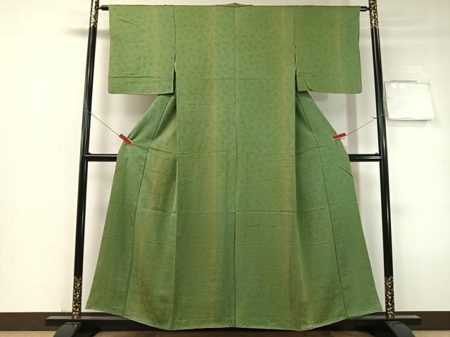 平和屋着物▼上質な小紋 吉祥間道 雪月花地紋 正絹 逸品 CABF0609vp