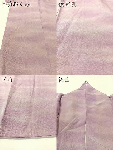 平和屋着物▼上質な小紋 作家物 霞文 暈し染め 正絹 逸品 CABF0696vp