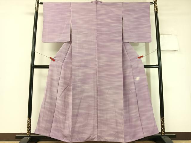 平和屋着物▼上質な小紋 作家物 霞文 暈し染め 正絹 逸品 CABF0696vp