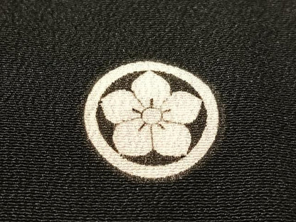 平和屋着物▼豪華黒留袖 総刺繍 扇面吉祥花鳥文 金銀糸 正絹 逸品 CABF0708vp