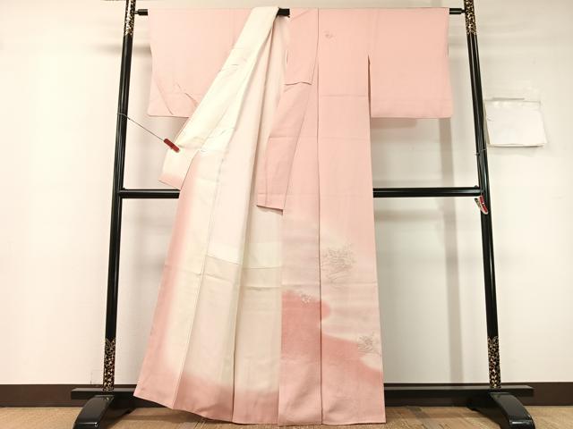 平和屋着物▼中国三大刺繍 スワトウ刺繍 総刺繍 立波扇面花文 暈し染め 訪問着 正絹 逸品 CABF0760vp