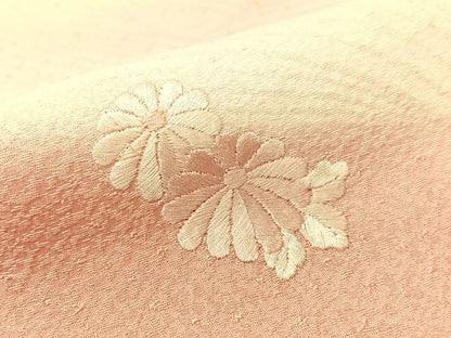 平和屋着物▼中国三大刺繍 スワトウ刺繍 総刺繍 立波扇面花文 暈し染め 訪問着 正絹 逸品 CABF0760vp