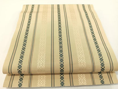 平和屋着物●本場筑前博多織　八寸名古屋帯　献上　正絹　逸品　CABF0784vp
