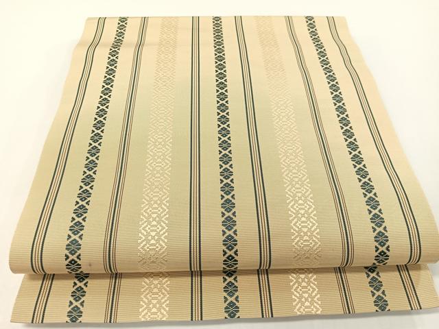 平和屋着物●本場筑前博多織　八寸名古屋帯　献上　正絹　逸品　CABF0784vp