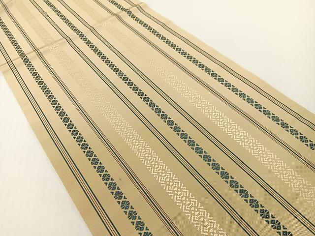 平和屋着物●本場筑前博多織　八寸名古屋帯　献上　正絹　逸品　CABF0784vp