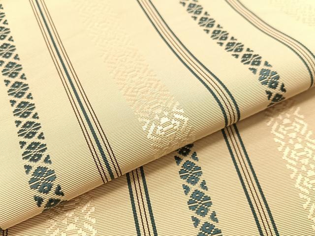 平和屋着物●本場筑前博多織　八寸名古屋帯　献上　正絹　逸品　CABF0784vp