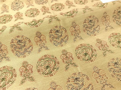 平和屋着物●全通柄京袋帯　雲龍　金糸　正絹　逸品　CABF0787vp