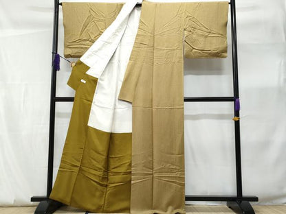平和屋着物■上質な小紋　間道　正絹　逸品　CABF0850fb