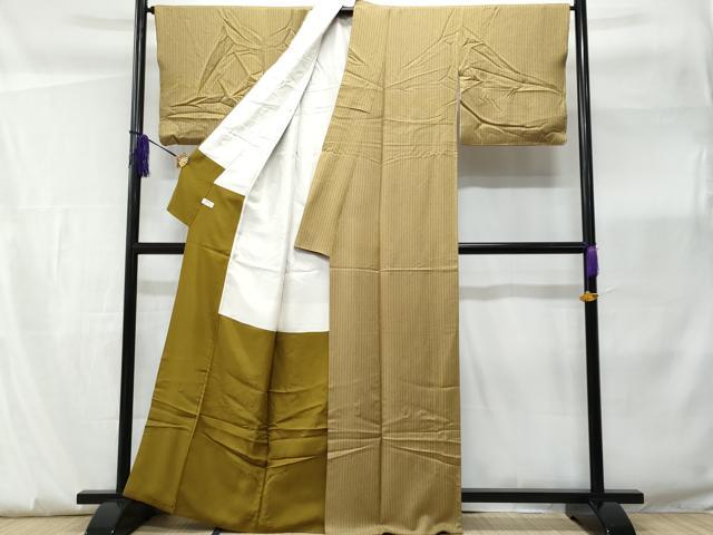 平和屋着物■上質な小紋　間道　正絹　逸品　CABF0850fb