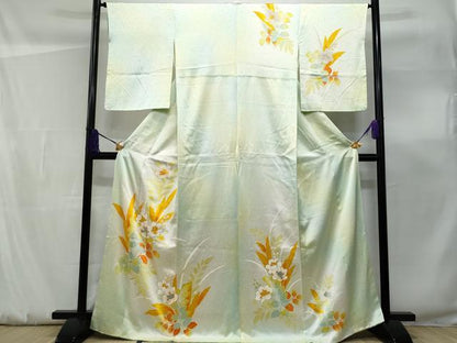 平和屋着物■訪問着　枝花文　暈し染め　金彩　正絹　逸品　CABF0866fb