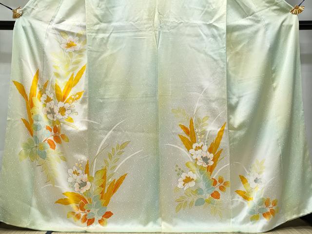 平和屋着物■訪問着　枝花文　暈し染め　金彩　正絹　逸品　CABF0866fb