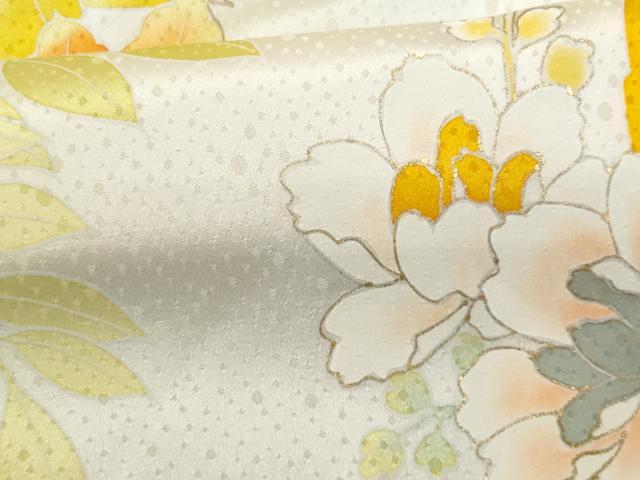 平和屋着物■訪問着　枝花文　暈し染め　金彩　正絹　逸品　CABF0866fb